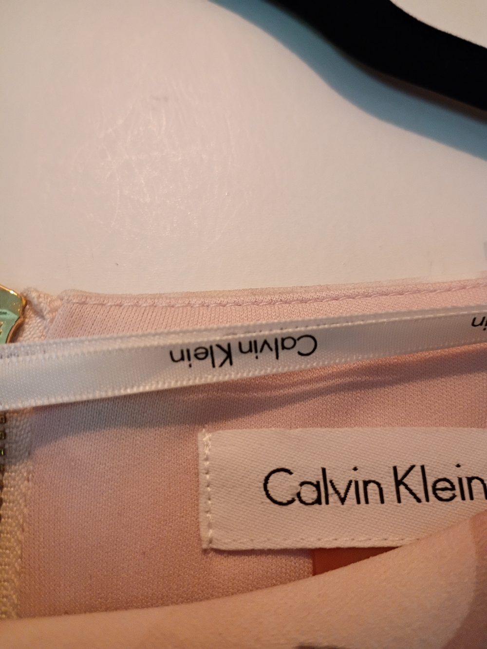 Calvin Klein Floral Bell-Sleeve Sheath Dress in Blush Pink - Picture 7 of 8
